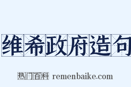 维希政府造句是什么意思的图片